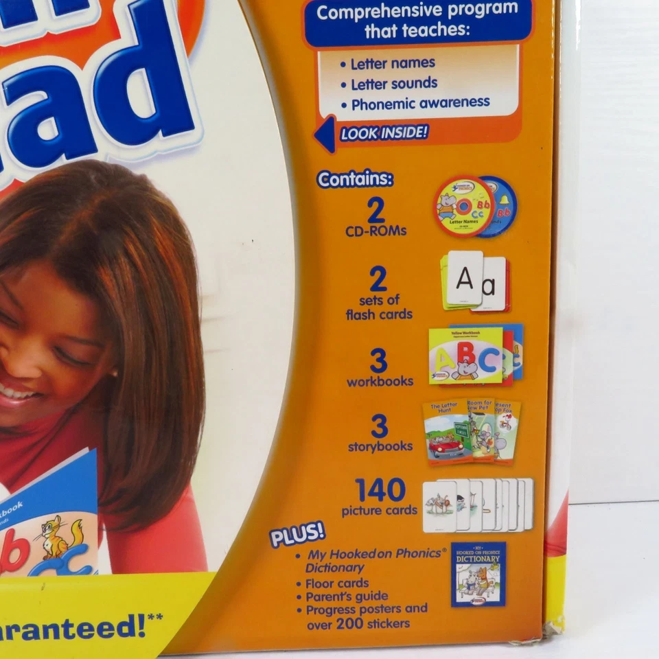 Hooked On Phonics Aprende a Leer Edición Pre-K 3-4 Años Caja Completa Set Nuevo Foto 4 de 4