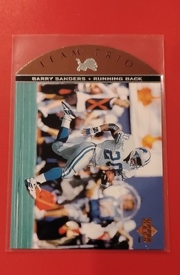 1996 Upper Deck - Team Trio Barry Sanders #TT78