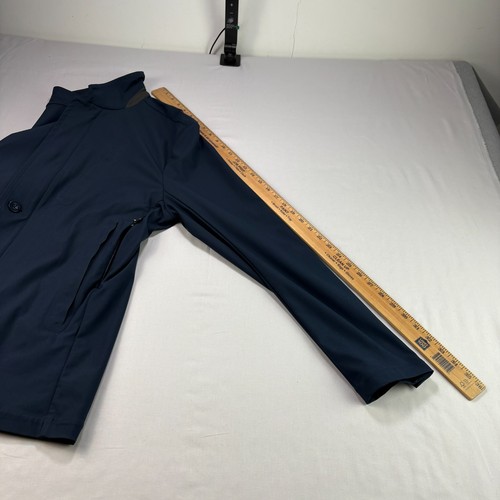 Lululemon Non Stop Blazer Men XL Blue Full Zip Jacket Business Casual Warpstreme - Picture 9 of 12