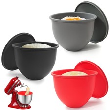 Silicone Bowl Liner for KitchenAid Tilt-Head 5QT Mixers - 3 Liners  3 Lids I...