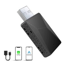 2 in 1 Wireless CarPlay Android Auto Adapter, Plug Plug Auto Connect