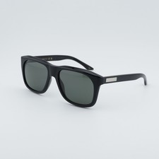 New Gucci GG2077S 001 Black/Grey 55-17-145 Sunglasses
