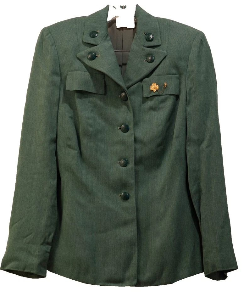 C. 1955 复古女童子军成人领袖套装制服尺寸小徽章和腰带 — 第 3/4 张图片