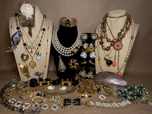 1950’s To Vintage Multicolored Gold-Tone Monet Napier Ciner Unbranded  & More