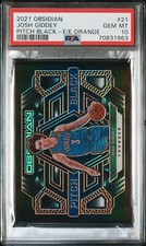 JOSH GIDDEY 2021 Obsidian Rookie #21 RARE Pitch Black ORANGE ETCH /35 GEM MT 10!
