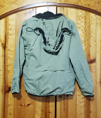 Elements Jacket Men S Full Zip Sage Green Light Fleece Lined Rain Wind - Picture 2 of 6