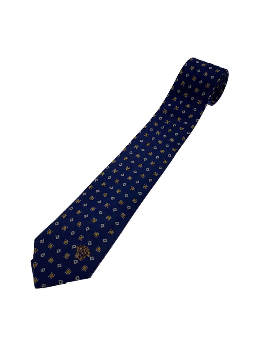 VERSACE 10204161A147465K640 関税送料込 VERSACE necktie Silk Blue all over pattern Men's from Japan