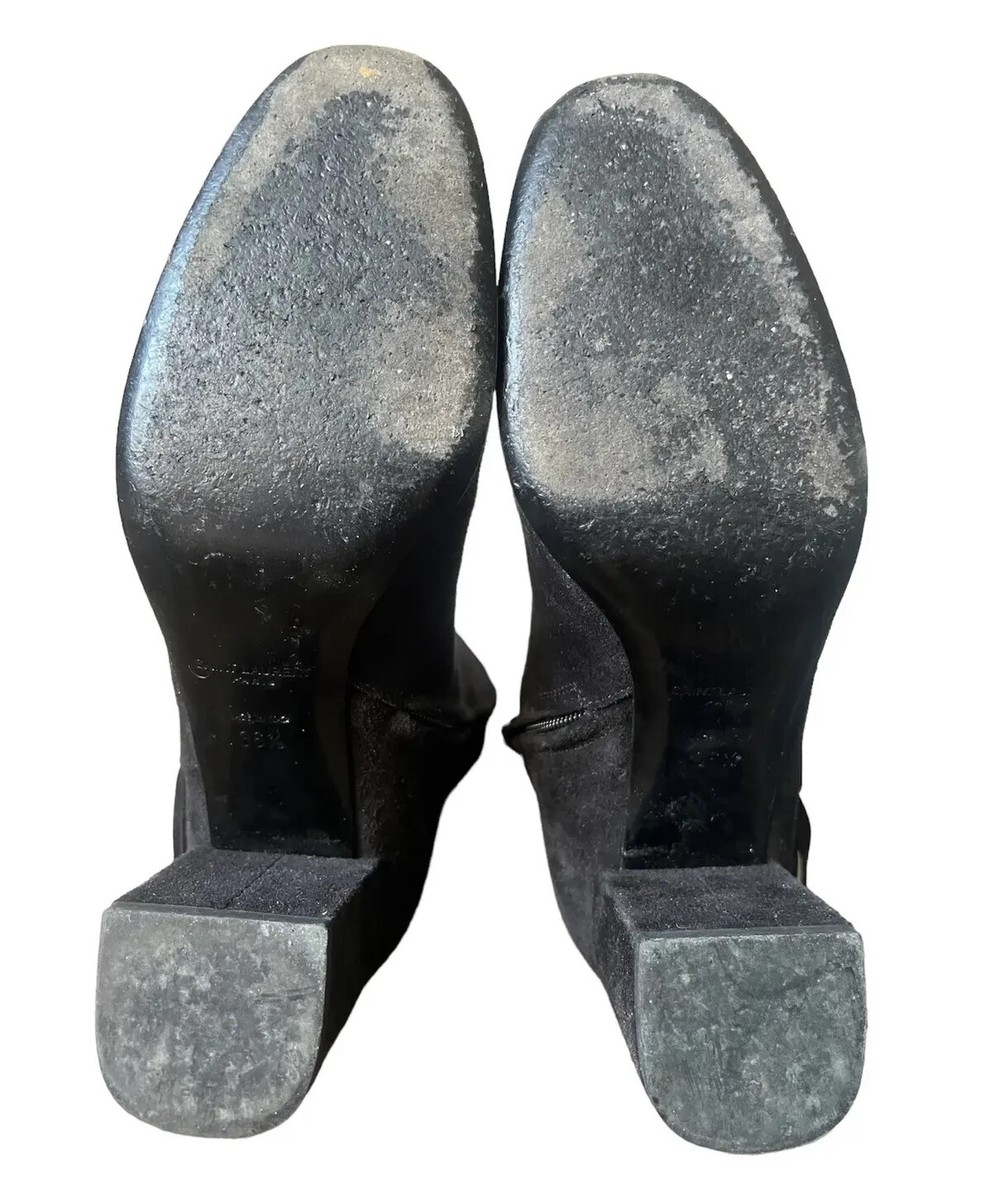 Hedi Slimane x Saint Laurent Fringed Suede Side Zip Boots | eBay