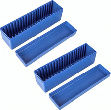2 Blue Coin Slab Storage Boxes for 40 Coin Slabs Compatible with PCGS NGC PMGab
