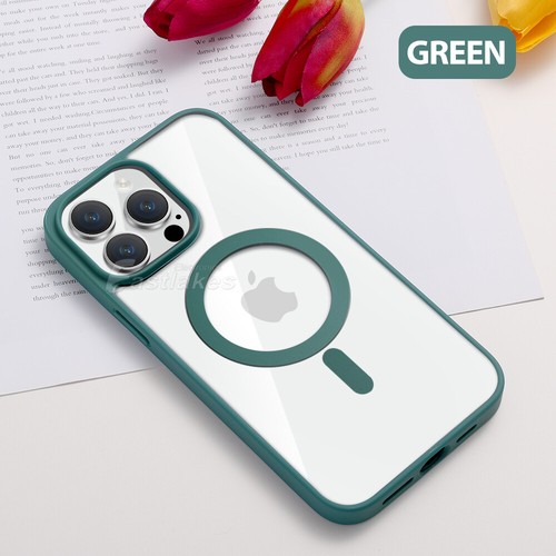 For iPhone 16 Plus 15 14 13 12 11 Pro Max Magsafe Case Magnetic Case Shockproof - Picture 13 of 16