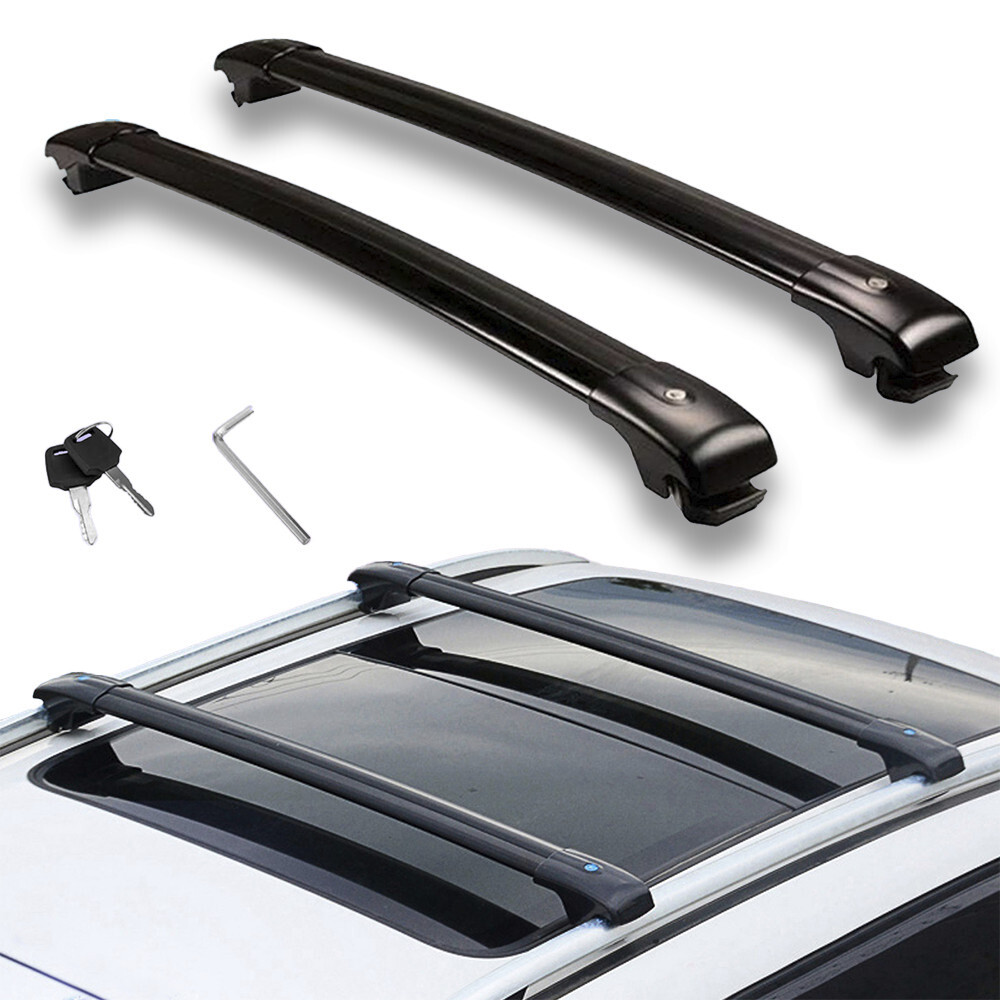 2pcs Black Crossbar Roof Rail Cross Bar fit for Toyota Sienna XL40 2021-2025