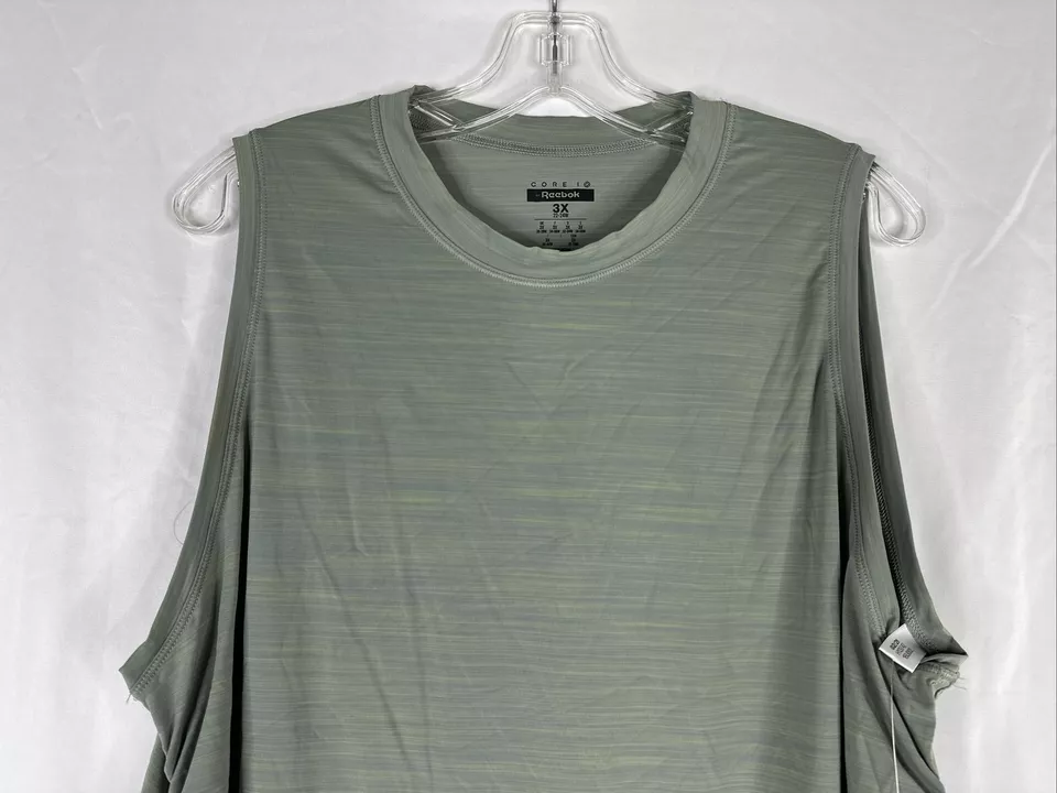 Nuevo top deportivo Reebok Core 10 sin mangas para mujer talla grande 3X verde Activchill Foto 2 de 4
