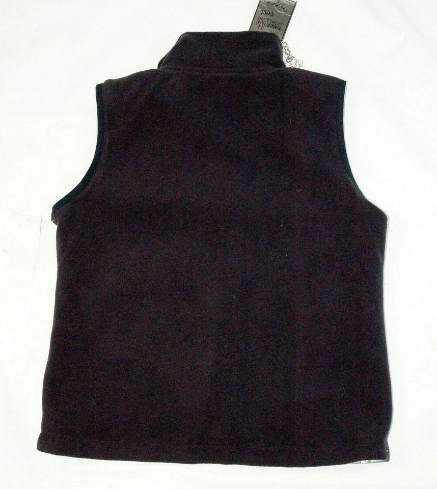SJB Active women's reversible fleece vest black silver size S zip front - Image 4 of 4