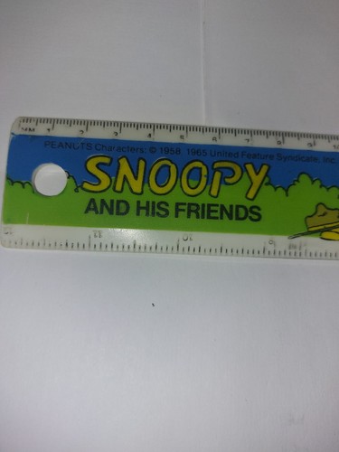 Snoopy And His Friends Peanuts 1958 1965 Syndicate Inc Ruler Hong Kong - Picture 2 of 8
