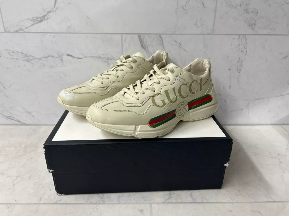 Baskets en cuir Gucci Gara logo taille 12,5 (PO1016996)
