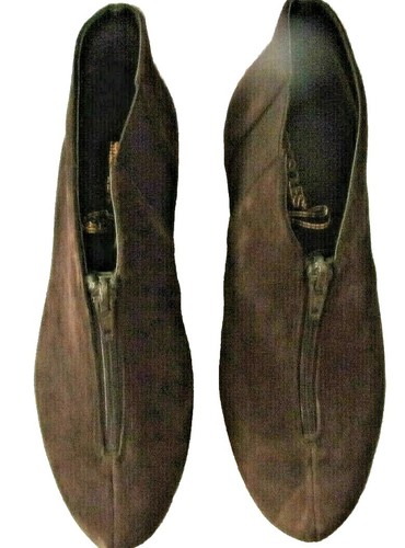 Aerosoles Shoes Sz 7.5 Brown Suede Leather Bootie Heels 5.5 EU - Picture 6 of 9