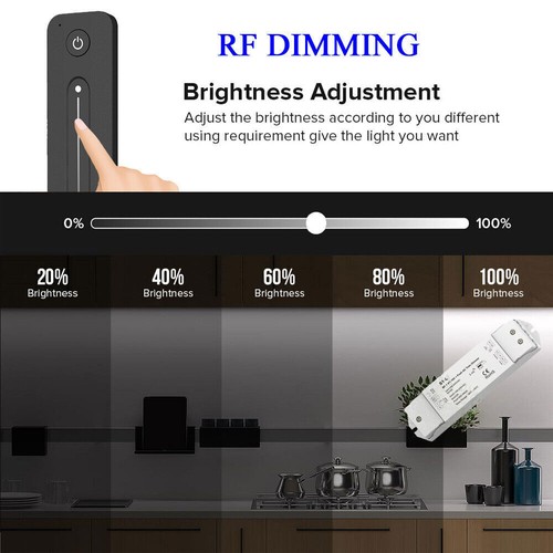 0/1-10V AC Triac Dimmer Push Switch Controller RF Remote Control for Lamp Lights - Picture 6 of 11