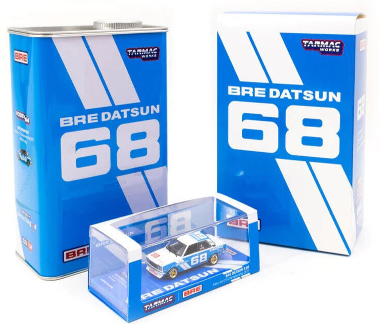 Асфальтобетонный завод BRE Datsun 510 - 72 Trans-Am 25 Champ с канистрой масла изготовленный на заказ в масштабе 164 8690₽