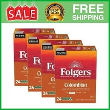 Folgers Colombian Coffee, Medium Roast, Keurig K Cup Brewers, 24 Count, 4 pack