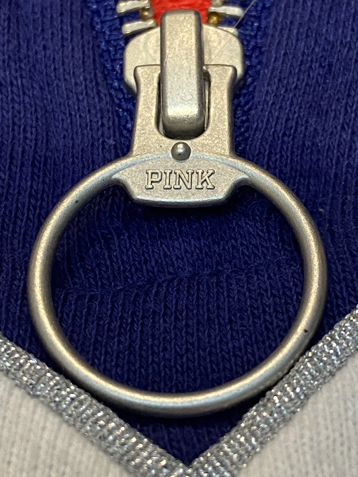 UNDERCOVER Victoria Secret Pink Hoodie Sm 1 4 Zip Pullover Graphic L S Red White Pink Blue