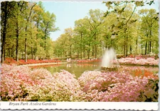 Vintage Postcard Bryant Park Azalea Flower Gardens Richmond Virginia City USA