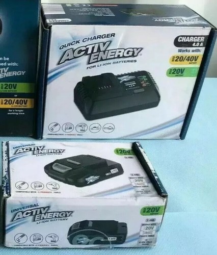 Ferrex Activ Energy 20v 2Ah Battery + 20V /40V Li-ion Charger For ...