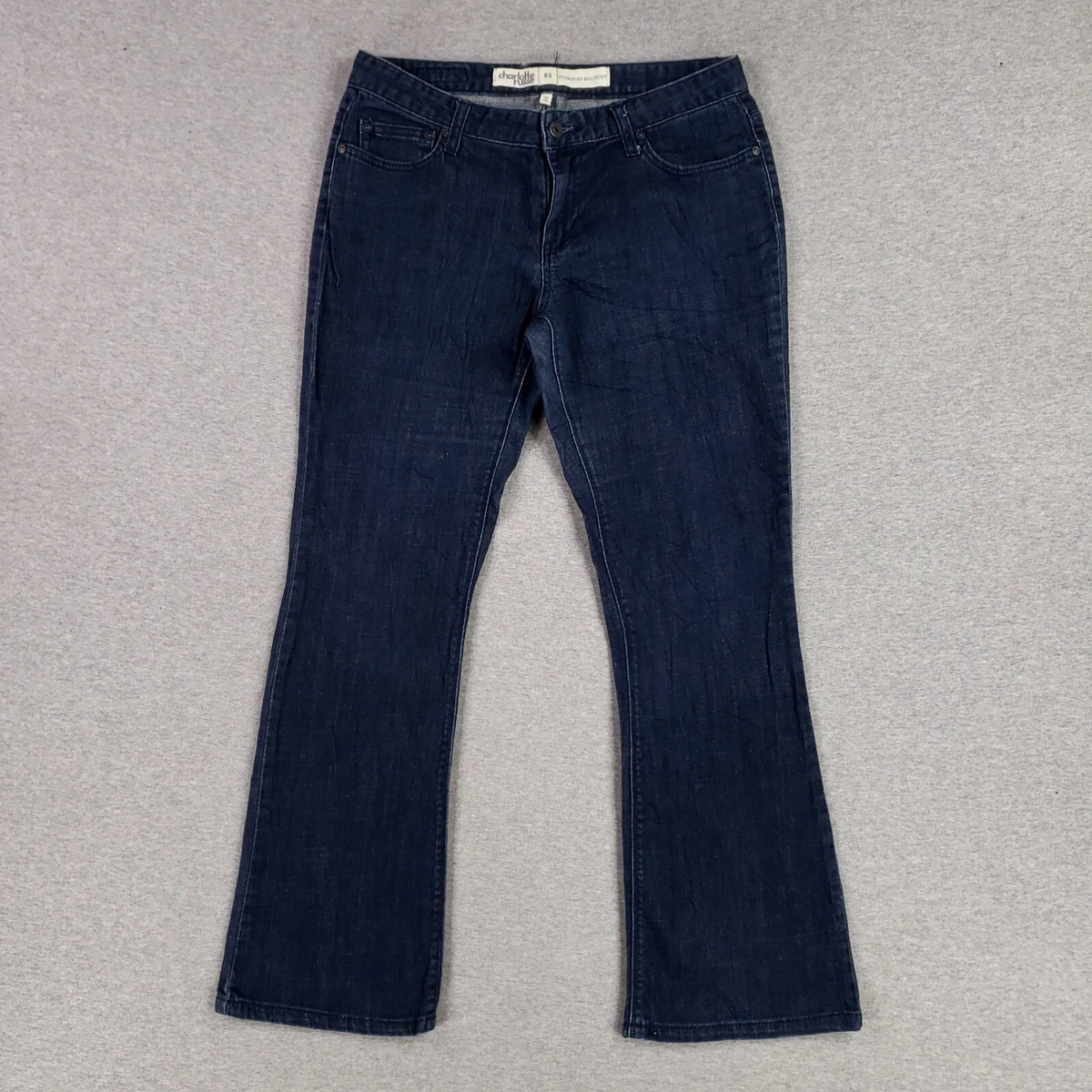 Charlotte Russe Jeans Size 8S Everyday Bootcut 8P Petite Quality Denim Dark Wash