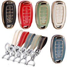 Car Key Fob Cover Remote Case 5button For Hyundai Elantra Veloster Kona Palisade