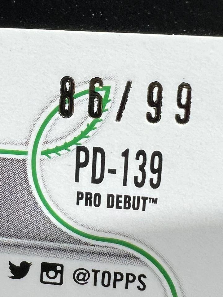 Henry Davis 2022 Topps Pro Debut Rookie auto /99 Pirates SGC MINT 9🎁✔ - Image 2 of 4