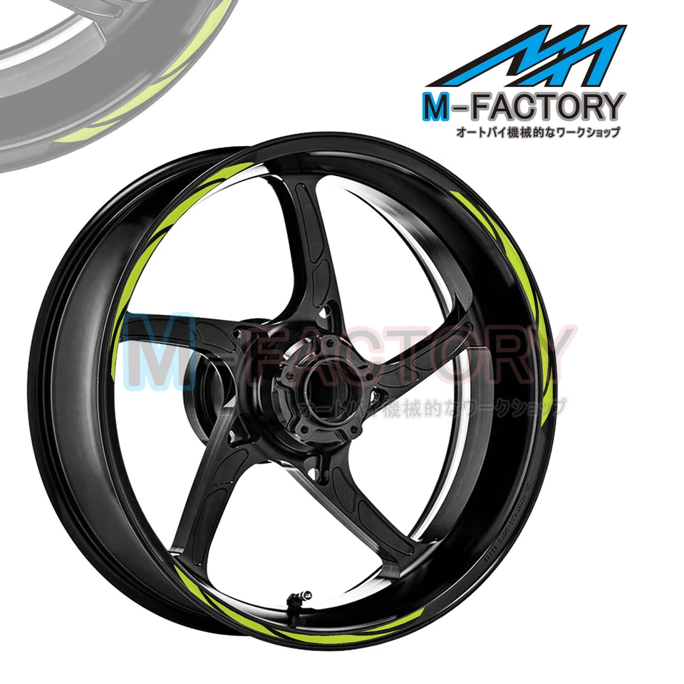Calcomanía de rueda a rayas 17"" pegatinas de llanta para Suzuki GSXR750 GSXR600 GSXR1000 GSX250R Foto 2 de 4