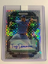 2022 Prizm Draft Picks Trey Dombroski #PDP133 Silver Xfractor Prizm Auto #D /17