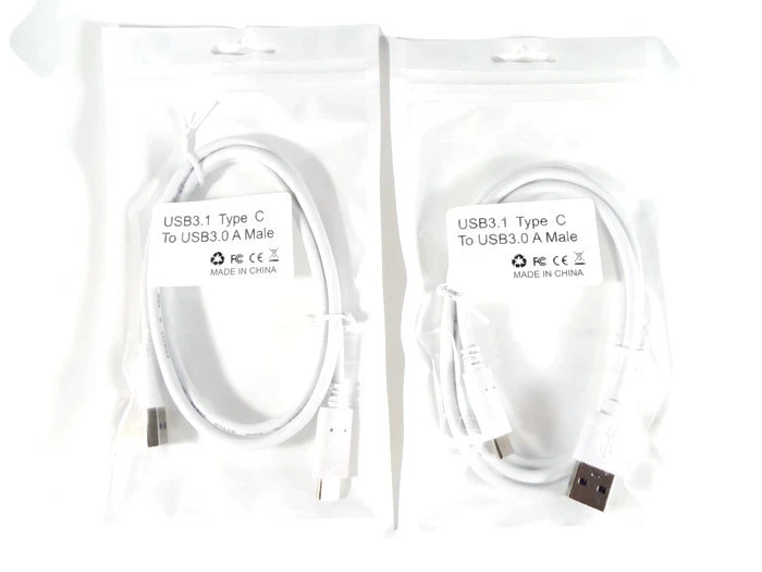 USB C to USB A White Premium Charging Data Cable 2 PACK 3Ft 1M USA SELLER  56k - Image 2 of 4