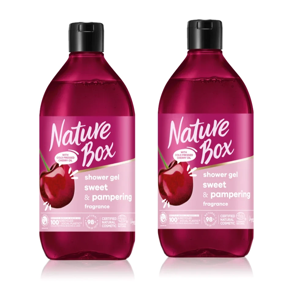 2 x Nature Box Shower-Gel Sweet & Pampering 385ml