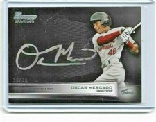 Oscar Mercado Auto 12/25 Bowman Black Collection Autographs 2013 Bowman