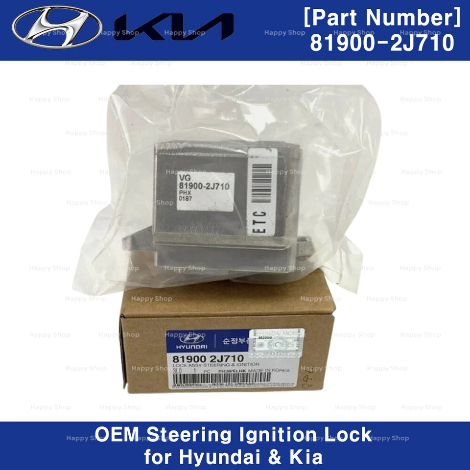 819002J710 Cerradura de encendido de dirección genuina para Hyundai Genesis Kia Borrego 2009 Foto 2 de 3