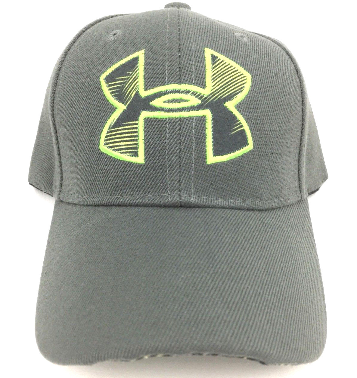 Under Armour Cap Snapback Hat Green Neon Logo Outdoors Worko
