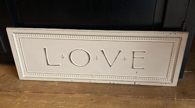 Großes rustikales Blech Wandschild - ''Love'' 56 cm x 20 cm