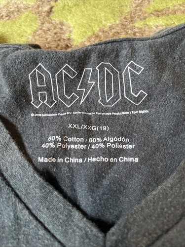 T-shirt AC/DC live tour 1981 taglia XXL - Foto 2 di 2