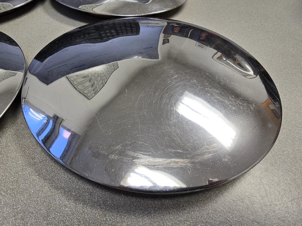 JUEGO DE 4 TAPACUBOS FRENO DISCO PORSCHE 356C 356SC ORIGINALES USADOS SIN AGUJEROS 3/63 NLA 2 Foto 4 de 4