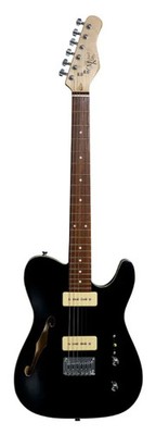 59 Series Thinline Semi Hollow Electric Guitar | Gloss Black (P-90's) | Gitarre