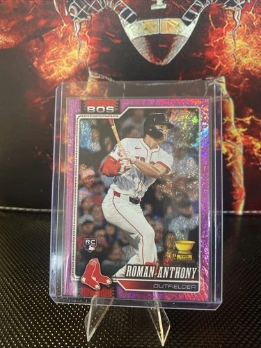 2026 Topps Roman Anthony Boston Red Sox Pink Sand Glitter Parallel RC