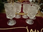Vtg Anchor Hocking Wexford Stemmed Glasses 5 1/2 In Tall  (6)