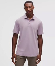 Lululemon Size Med Evolution Short-Sleeve Polo Shirt, Lotus Lavender, NWT, 88