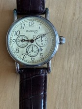 Madison New York Armbanduhr Herrenuhr 40 mm 