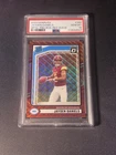 2024 Panini Donruss Jayden Daniels Optic Red Wave Prizm RC PSA 10 #389 Rookie