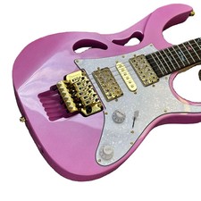 Pink Finish Mahogany Body Electric Guitar with S-S Pickups