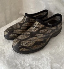 Women’s “Leaves” Sloggers Clog Slip-On Garden Shoes - Size 8