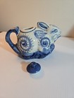 Unique Bunny Rabbit Teapot With Lid Flow Blue ? Chinese Porcelain — photo 6