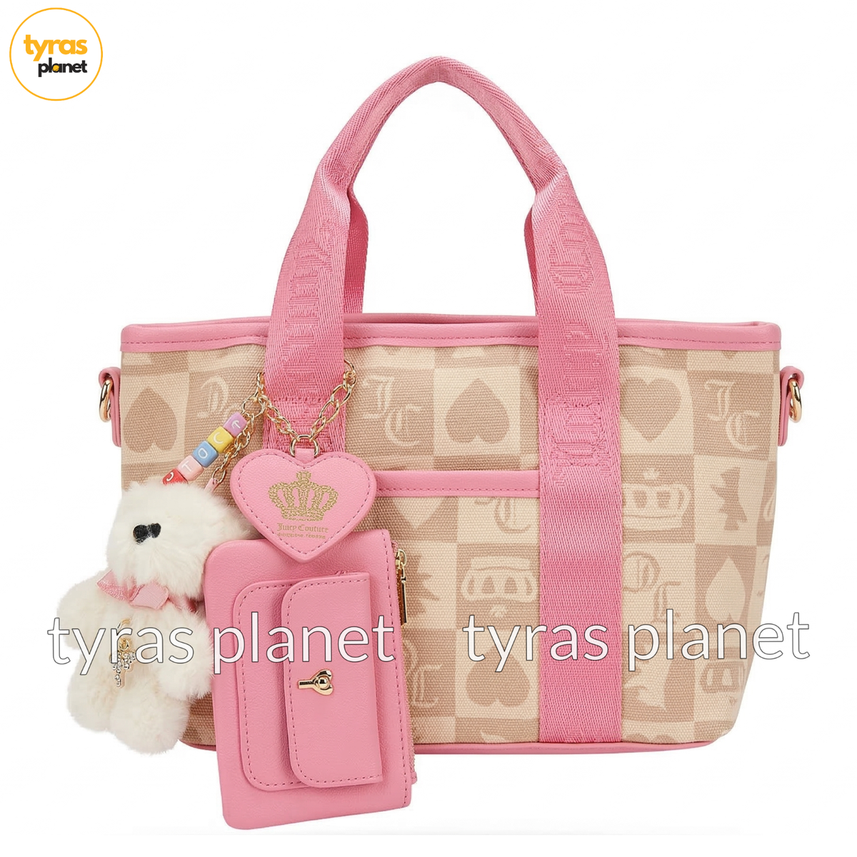 NWT Juicy Couture Sweet Break Time Fabric Mini Crossbody Tote