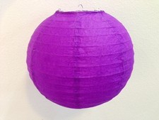 10pcs CHINESE JAPANESE PARTY DECORATION PURPLE PAPER LANTERN 12"